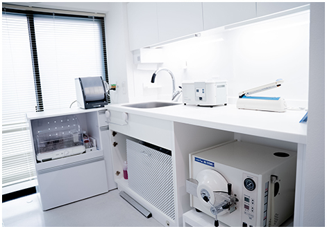 専用消毒室完備