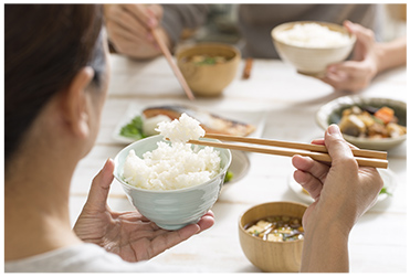 いつも通り食事ができる